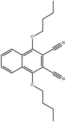 1,4-二丁氧基-2,3-萘二甲腈 结构式