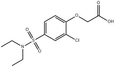 ACETIC ACID, [2-CHLORO-4-[(DIETHYLAMINO)SULFONYL]PHENOXY]- 结构式