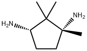 1,3-Cyclopentanediamine, 1,2,2-trimethyl-, (1R,3S)- 结构式