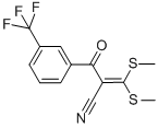 3,3-双(甲硫基)-2-[3-(三氟甲基)苯甲酰基]丙烯腈 结构式