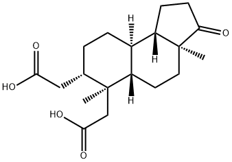 2,3-开环-5Α-雄甾(烷)-17-酮-2,3-二羧酸 结构式