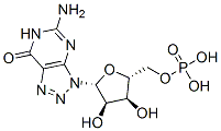 8-azaguanosine-5'-monophosphate 结构式