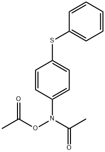 4-N-Acetoxy-N-acetylaminodiphenyl thioether 结构式