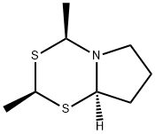 (2S,4S,8AR)-四氢-2,4-二甲基-4H-吡咯并[2,1-D]-1,3,5-二噻嗪 结构式