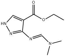1H-Pyrazole-4-carboxylicacid,3-[[(dimethylamino)methylene]amino]-,ethyl 结构式
