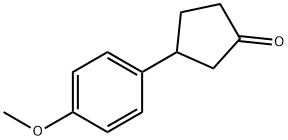 3-(4-甲氧基苯基)环戊酮 结构式