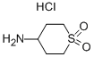 4-氨基四氢-2H-噻喃 1,1-二氧化物盐酸盐 结构式