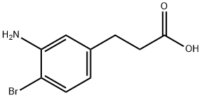 3-氨基-4-溴苯丙酸 结构式