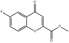 甲基6-氟色原酮-2-羧酸酯 结构式