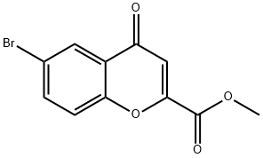 METHYL 6-BROMO-4-OXO-4H-CHROMENE-2-CARBOXYLATE 结构式