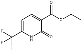 2-氧代-6-(三氟甲基)-1,2-二氢吡啶-3-羧酸乙酯 结构式