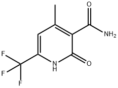 2-羟基-4-甲基-6-三氟甲基烟酰胺 结构式