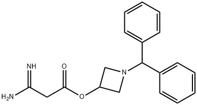 3-氨基-3-亚氨基丙酸1-二苯甲基环丁胺-3-酯 结构式