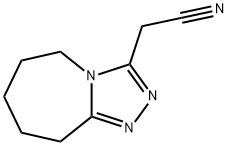 (6,7,8,9-四氢-5H-[1,2,4]三唑并[4,3-A]氮杂-3-基)-乙腈 结构式