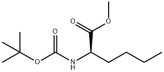 D-Norleucine, N-[(1,1-dimethylethoxy)carbonyl]-, methyl ester 结构式