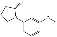 2-Pyrrolidinethione,  1-(3-methoxyphenyl)- 结构式