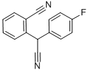 2-(氰基(4-氟苯基)甲基)苯甲腈 结构式