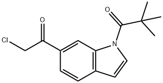 6-CHLOROACETYL-1-(2,2-DIMETHYLPROPANOYL)INDOLE 结构式