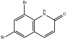 6,8-DIBROMO-2-HYDROXYQUINOLINE 结构式