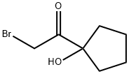 2-溴-1-(1-羟基环戊基)乙酮 结构式