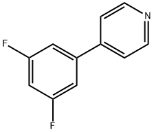 4-(3,5-二氟苯基)吡啶 结构式