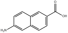 6-氨基-2-萘酸 结构式