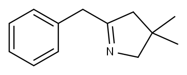 5-苄基-3,4-二氢-3,3-二甲基-2H-吡咯 结构式
