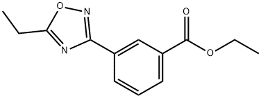 3-(5-乙基-1,2,4-噁二唑-3-基)苯甲酸乙酯 结构式