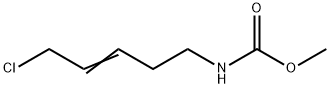 Carbamic  acid,  (5-chloro-3-pentenyl)-,  methyl  ester  (9CI) 结构式