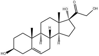 (3b)-3,17,21-trihydroxy-Pregn-5-en-20-one 结构式