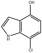 7-氯-1H-吲哚-4-醇 结构式