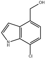 7-氯-4-羟甲基-吲哚 结构式