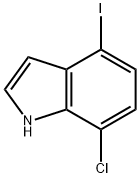7-氯-4-碘-1H-吲哚 结构式