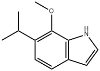 1H-Indole, 7-Methoxy-6-(1-Methylethyl)- 结构式