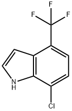 7-氯-4-(三氟甲基)-1H-吲哚 结构式