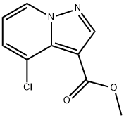 4-氯吡唑并[1,5-A]吡啶-3-羧酸甲酯 结构式