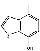 4-氟-1H-吲哚-7-醇 结构式