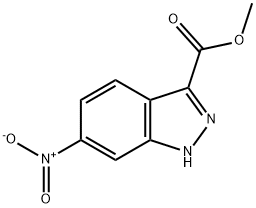 6-硝基-吲唑-3-羧酸甲酯 结构式
