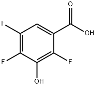 2,4,5-三氟-3-羟基苯甲酸 结构式