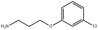 3-(3-氯苯氧基)丙胺 结构式