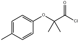 2-甲基-2-(4-甲基苯氧基)丙醇基氯化物 结构式