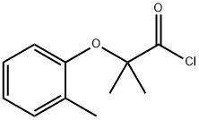 2-甲基-2-(2-甲基苯氧基)丙醇基氯化物 结构式