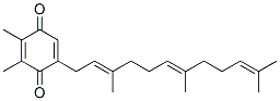 2,3-Dimethyl-5-[(2E,6E)-3,7,11-trimethyl-2,6,10-dodecatrienyl]-2,5-cyclohexadiene-1,4-dione 结构式