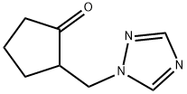 2-(1,2,4-三唑-1-基甲基)-1-环戊酮 结构式