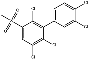3-甲基磺酰基-2,3',4',5,6-五氯联苯 结构式