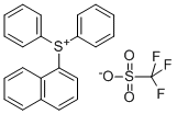 1-萘基二苯基锍三氟甲磺酸盐 结构式