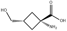 Cyclobutanecarboxylic acid, 1-amino-3-(hydroxymethyl)-, trans- (9CI) 结构式