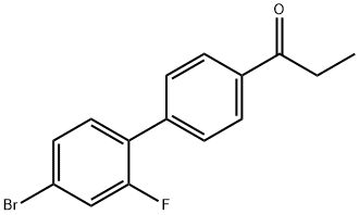 1-(4'-broMo-2'-fluorobiphenyl-4-yl)propan-1-one 结构式