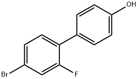 4-溴-2-氟-4'-羟基联苯 结构式