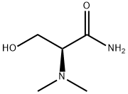 Propanamide, 2-(dimethylamino)-3-hydroxy-, (S)- (9CI) 结构式